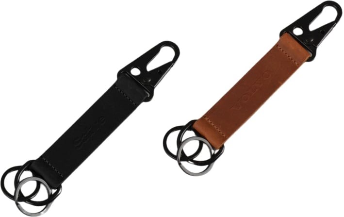 Hovedproduktbilde for 25-47-drc-7005 Vico Lær Nøkkelring med Stropp