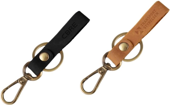 Hovedproduktbilde for 25-47-drc-7008 Elio Lær Nøkkelring med Krok