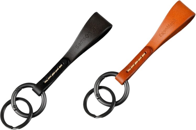 Hovedproduktbilde for 25-47-drc-7009 Forio Lær Nøkkelring med Krok