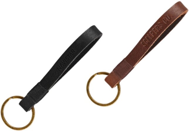 Hovedproduktbilde for 25-47-drc-7011 Ardea Lær Nøkkelring med Stropp