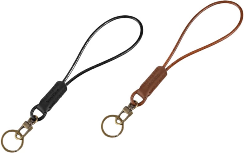 Hovedproduktbilde for 25-47-drc-7013 Lugo Lær Nøkkelring med Stropp