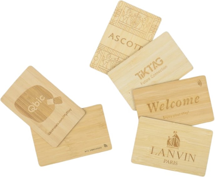 Hovedproduktbilde for 25-47-drc-7093 Ivrea Bambus Kort med NFC-chip