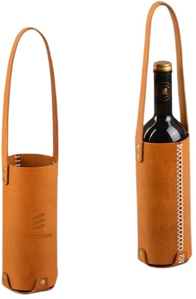 Hovedproduktbilde for 25-47-drc-7146 Abbeville Lær Bæreveske for 1 Flaske