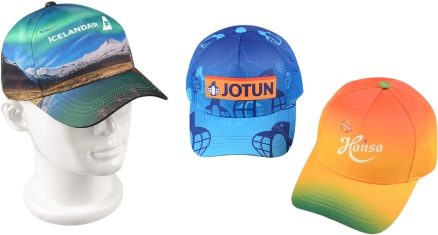 Hovedproduktbilde for 25-47-drc-8130 Heltrykket Klassisk Polyester Caps