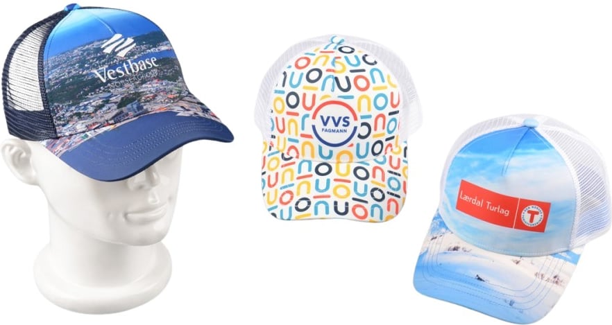 Hovedproduktbilde for 25-47-drc-8132 Heltrykket Klassisk Trucker Caps