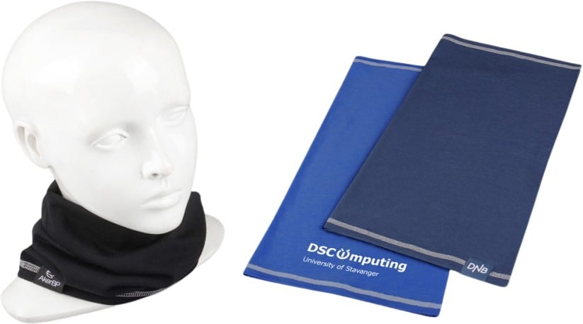 Hovedproduktbilde for 25-47-drc-8187 Zwickau Merinoull Bandana Multilue med Refleksgarn