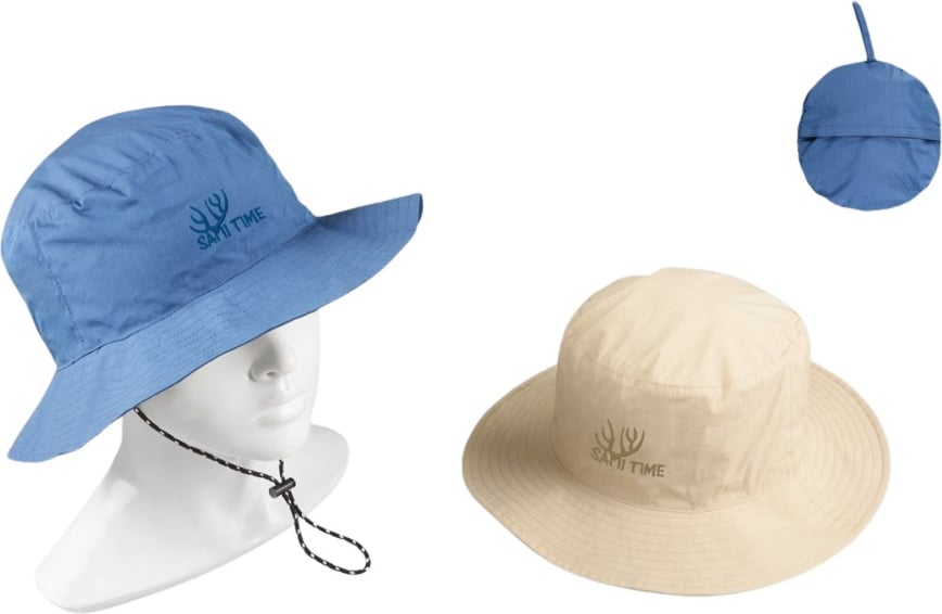 Hovedproduktbilde for 25-47-drc-8229 John Bomull Sammenleggbar Solhatt med Hakestropp