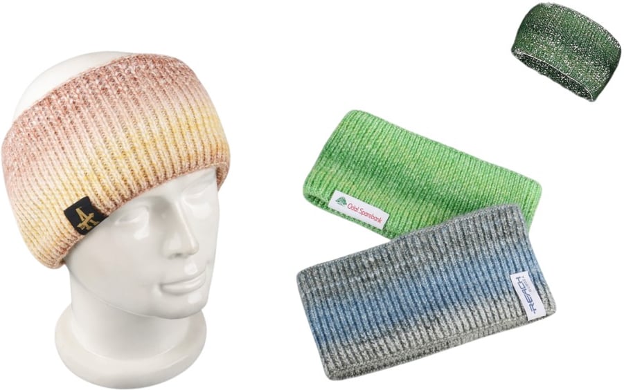 Hovedproduktbilde for 25-47-drc-8251 Merethe Fleece Flerfarget Refleksstrikket  Pannebånd