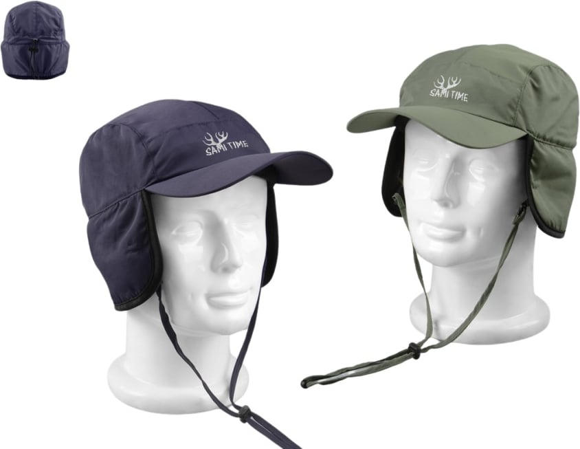 Hovedproduktbilde for 25-47-drc-8287 Foss Nylon Vindtett Vintercaps med Ørelapper