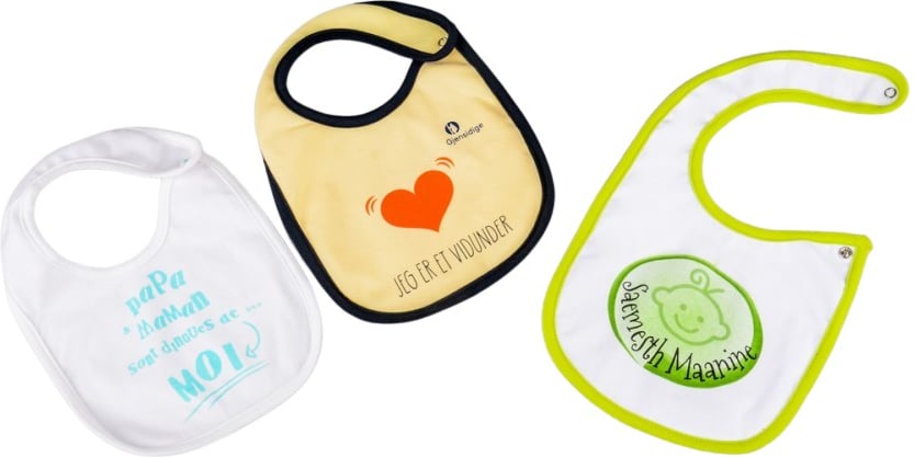 Hovedproduktbilde for 25-47-drc-9648 Kristi Økologisk Bomull Vanntett Baby Smekke