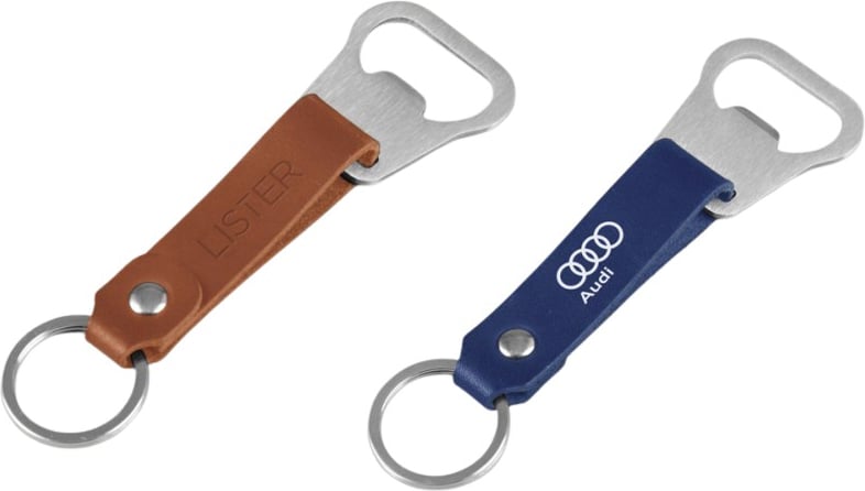 Hovedproduktbilde for 25-47-drc-9768 Savon Resirkulert PU Lær Nøkkelring med Flaskeåpner