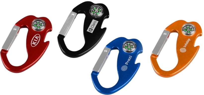 Hovedproduktbilde for 25-47-drc-9792 Lemvig Flaskeåpner med Karabinkrok med Kompass