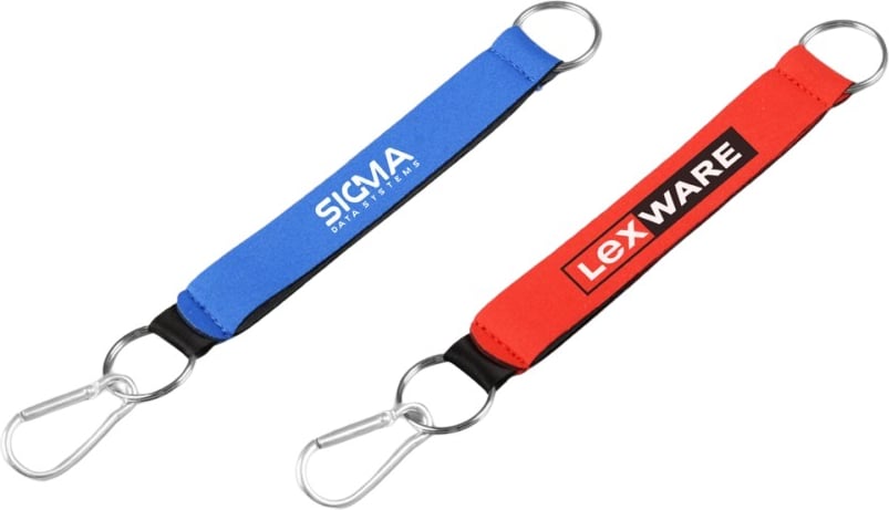 Hovedproduktbilde for 25-47-drc-9794 Aviv Resirkulert Neopren Nøkkelring med Kort Stropp  Nøkkelring