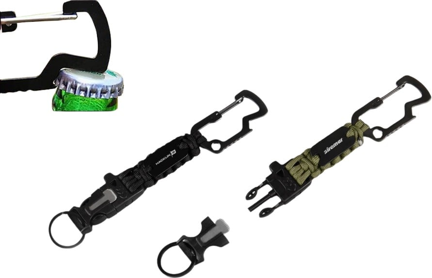 Hovedproduktbilde for 25-47-drc-9890 Bahari Paracord Multiverktøy med  Nøkkelring