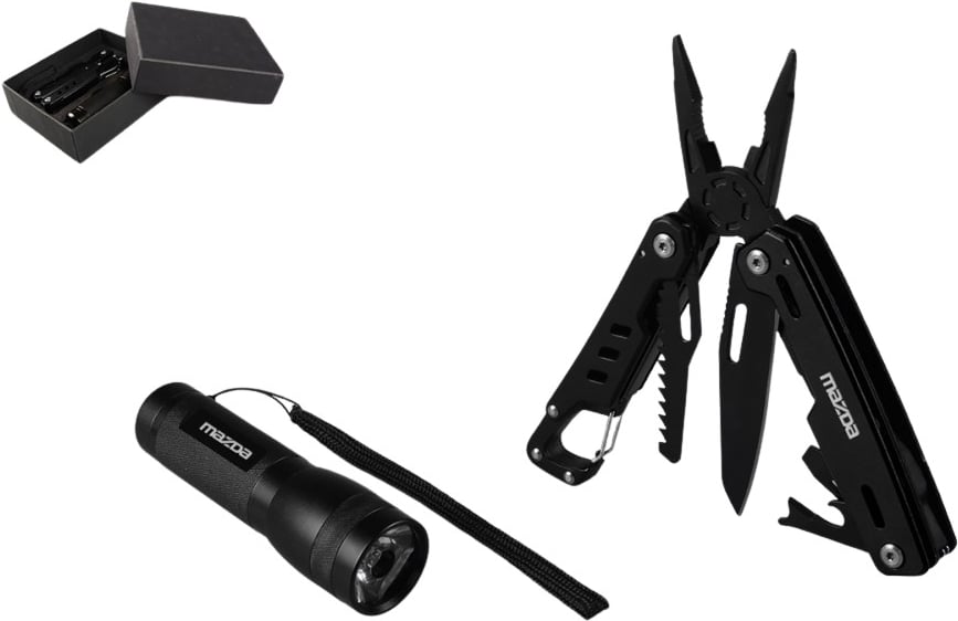 Hovedproduktbilde for 25-47-drc-9899 Icon 11-i-1 Multiverktøy & COB Lommelykt i Gaveesett