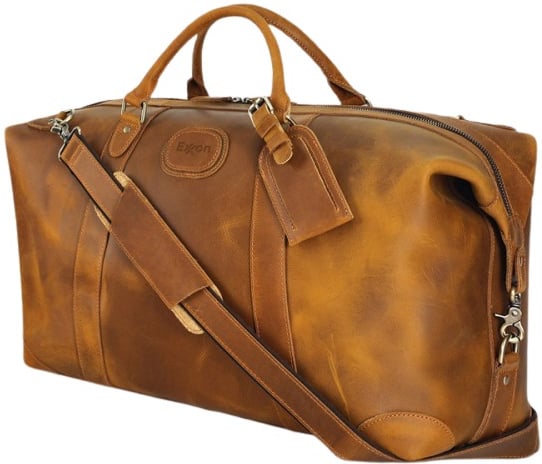 Hovedproduktbilde for 25-47-drc-9920 Hotan Retro Skinn Weekendbag