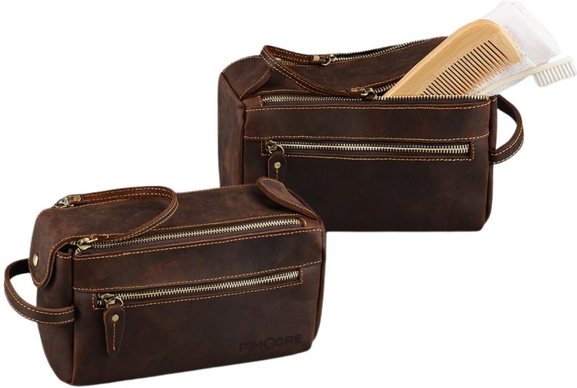 Hovedproduktbilde for 25-47-drc-9932 Hotan Retro Lær Toalettmappe