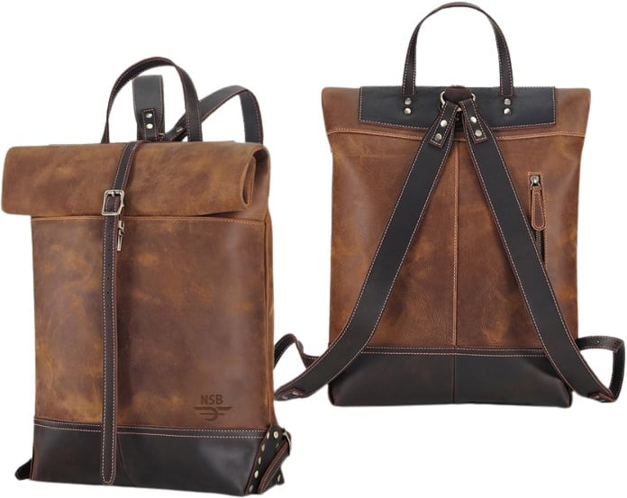 Hovedproduktbilde for 25-47-drc-9935 Vilma Retro Lær 20L Ryggsekk