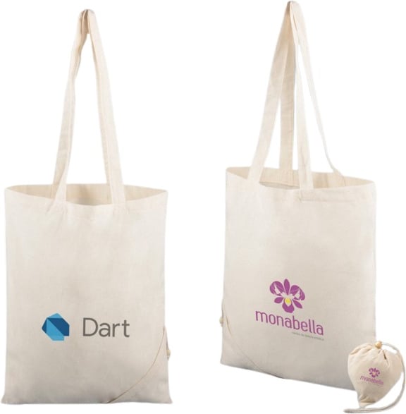 Hovedproduktbilde for 25-47-drc-9946 Weimar 140 g/m2 Bomull Sammenleggbart Handlenett