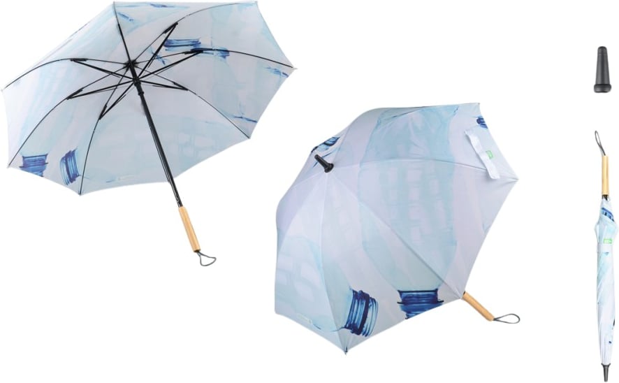 Hovedproduktbilde for 25-47-drd-5340 Kivra RPET 23” Paraply med Reflekssnor