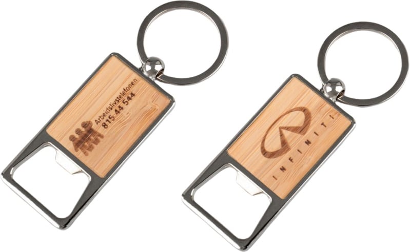 Hovedproduktbilde for 25-47-drd-5403 Milwa Bambus Flaskeåpner med  Nøkkelring