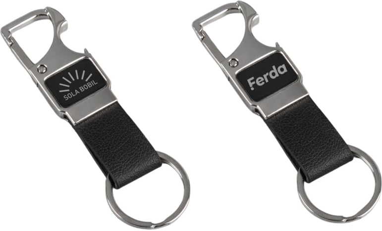 Hovedproduktbilde for 25-47-drd-5633 Sanne Lær og Metall Nøkkelring