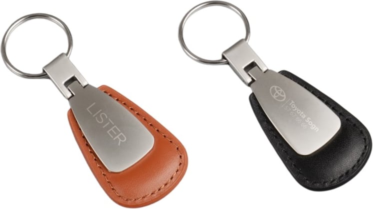 Hovedproduktbilde for 25-47-drd-5640 Drop Lær og Metall  Nøkkelring