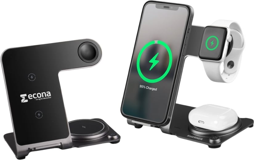 Hovedproduktbilde for 25-47-drd-5814 Olive 3-i-1 Magnetisk Trådløs Ladestasjon