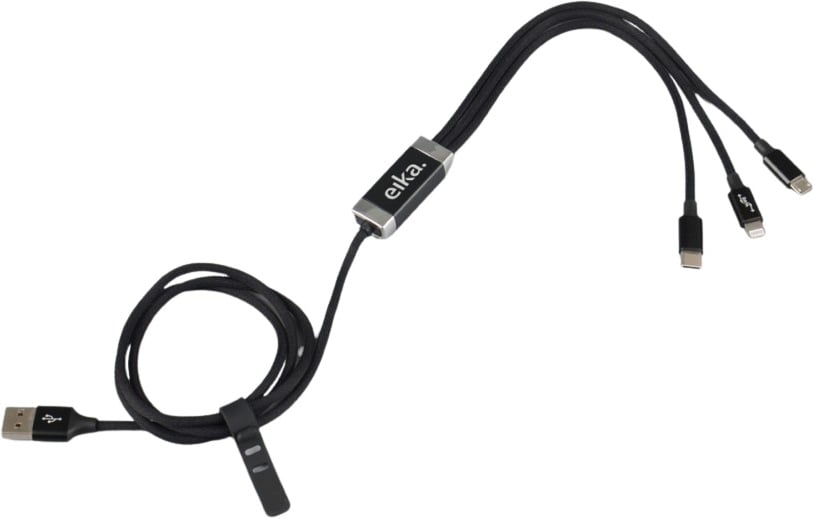 Hovedproduktbilde for 25-47-drd-5961 Phoenix 3-i-1 Ladekabel med Opplyst Logo