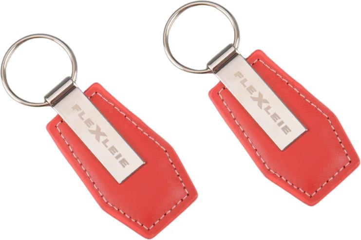 Hovedproduktbilde for 25-47-dre-5022 Tyri Lær og Metall  Nøkkelring