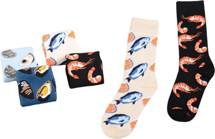 Hovedproduktbilde for 25-47-dre-6060 Zara Strikkede Sokker med Heldekkende Mønster