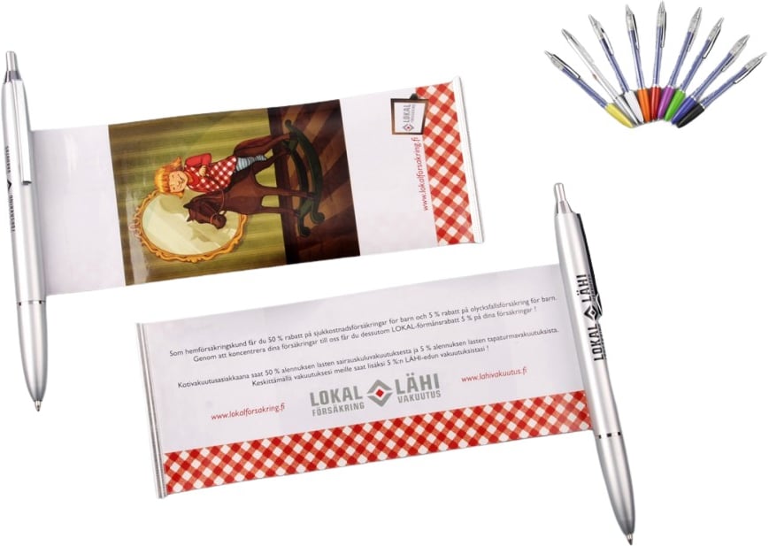 Hovedproduktbilde for 25-47-hjf-3066 Nero Kulepenn med Utskyvbart Banner Kulepenn