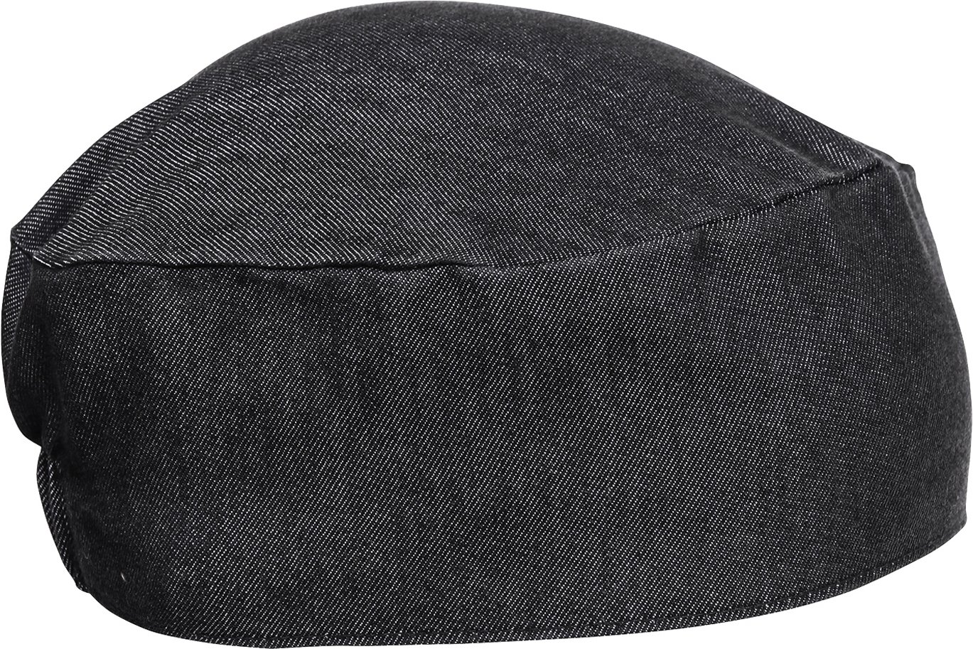 Hovedproduktbilde for Black Denim Premier Chefs Skull Cap