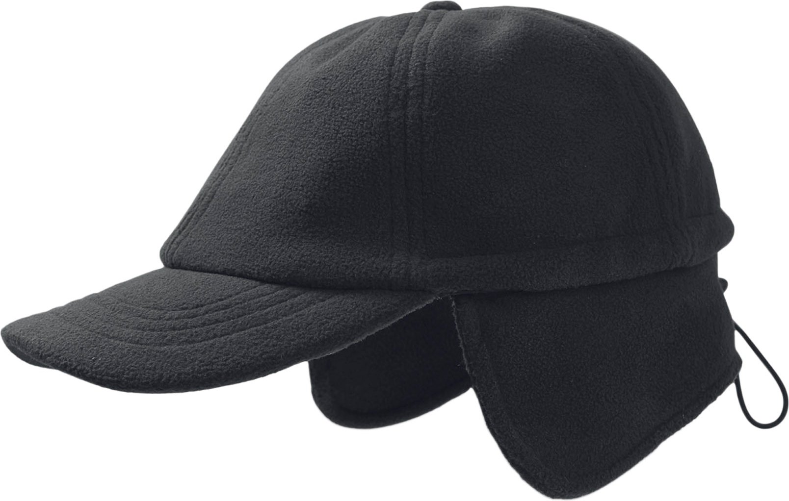 Hovedproduktbilde for Black Atlantis Snow (Xtra) Polyester Fleece Caps med Øreklaffer