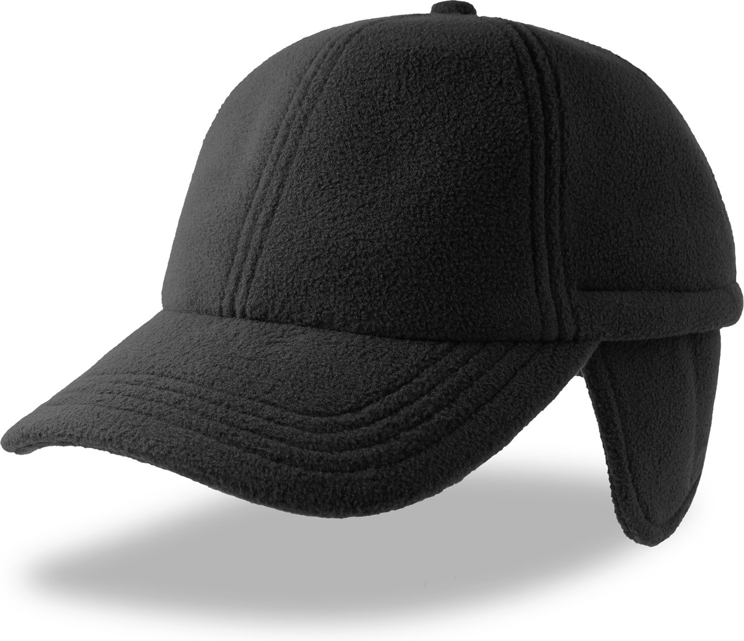 Hovedproduktbilde for Black Atlantis Snow Flap Stopper-S (XTRA) RPET Fleece Caps med Øreklaffer