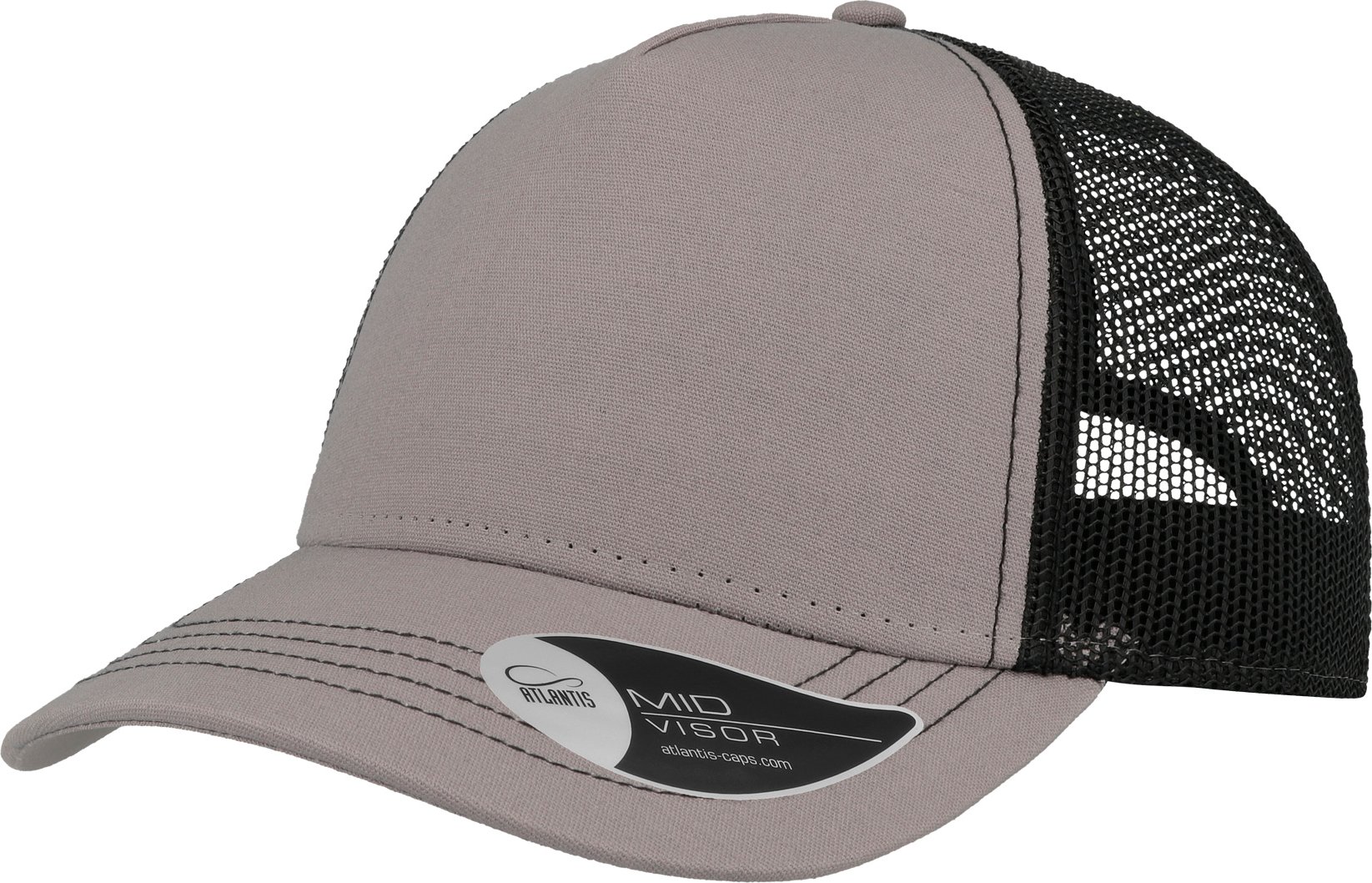 Hovedproduktbilde for Grey/Black Atlantis Rapper Canvas Caps