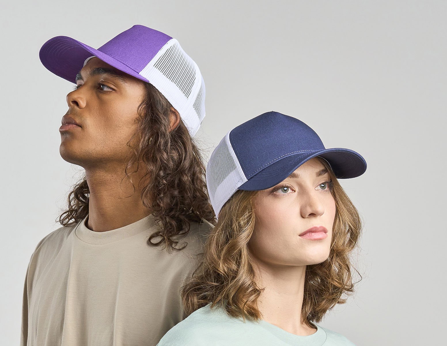 Hovedproduktbilde for Acquamarine-Black Atlantis Rapper Cotton-S Caps