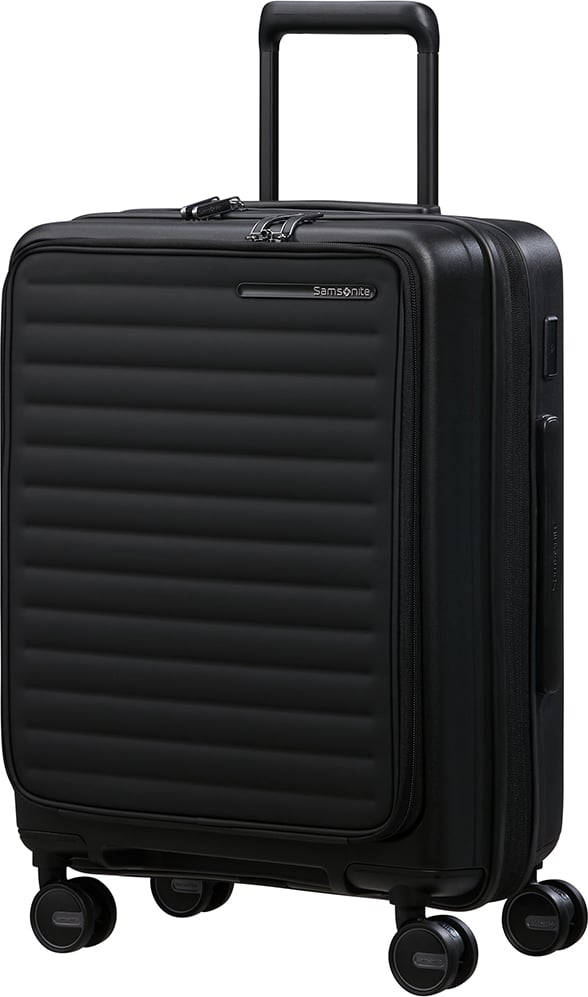 Hovedproduktbilde for Black Samsonite Restackd 55 cm Utvidbar Koffert med Pakkekuber
