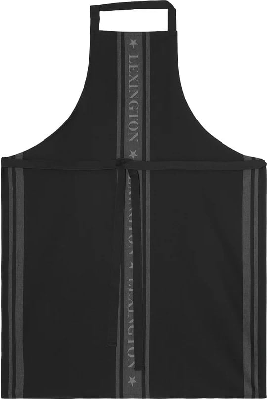 Hovedproduktbilde for Black/White Lexington Icons Økologisk Bomull  Forkle