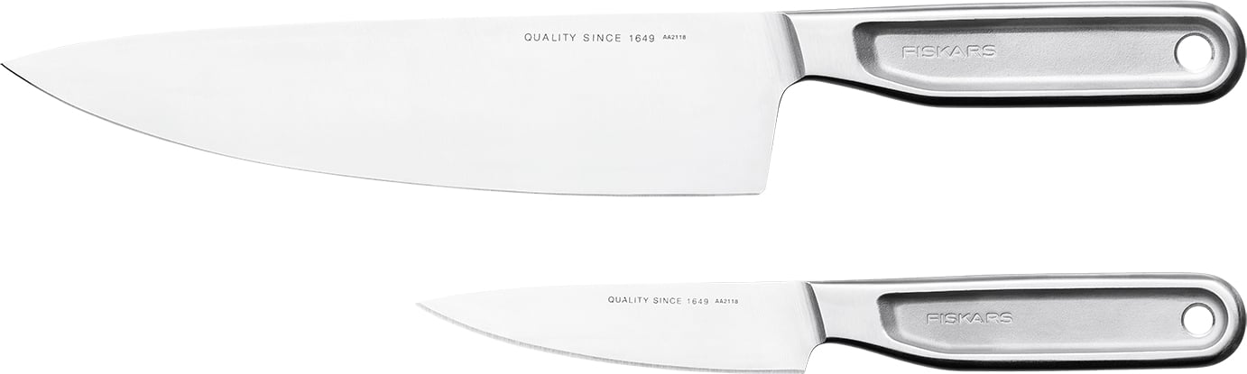 Hovedproduktbilde for Stål Fiskars All Steel Knivsett kokkesett 2 deler