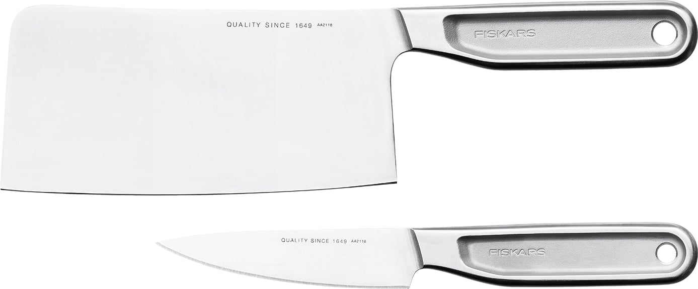 Hovedproduktbilde for Stål Fiskars All Steel Knivsett prepareringssett 2 deler