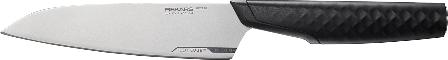 Hovedproduktbilde for Sort Fiskars Taiten Kokkekniv liten 13 cm