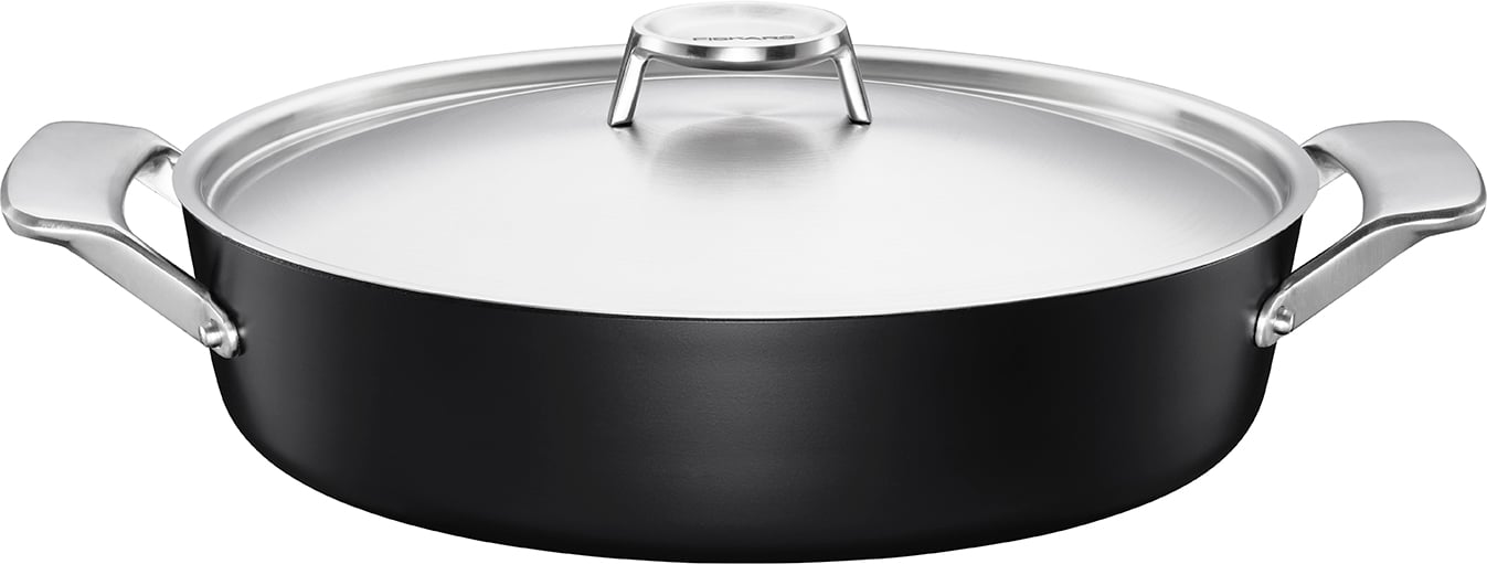 Hovedproduktbilde for Sort Fiskars Taiten Ovnsform m/lokk