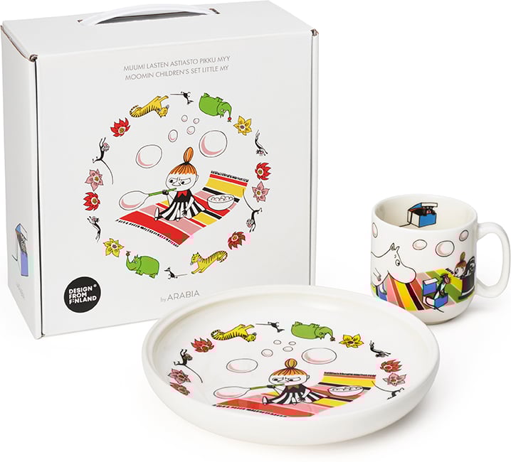 Hovedproduktbilde for Lille My Moomin Arabia Mummi Barnesett