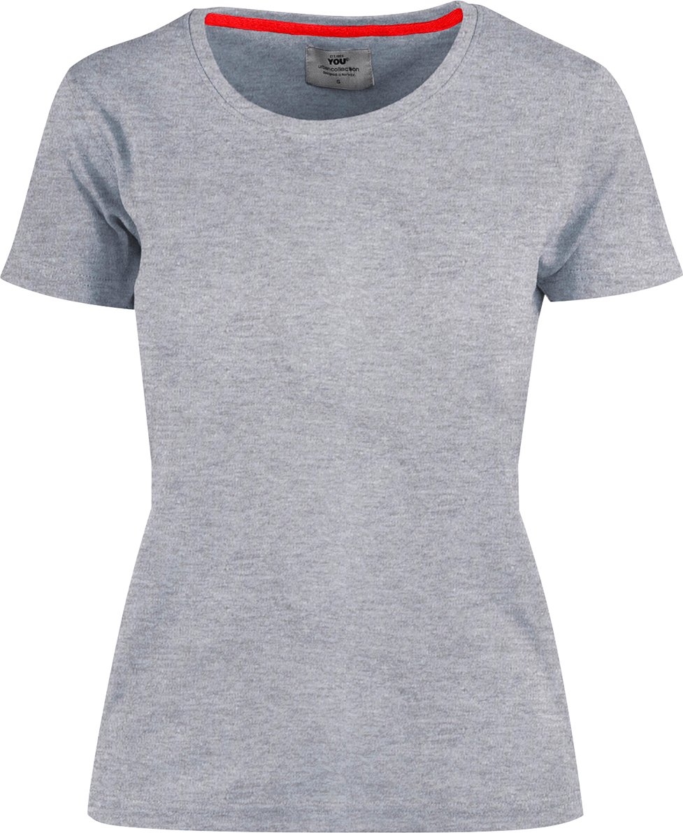 Hovedproduktbilde for Gråmelert You Andorra interlock T-skjorte Dame