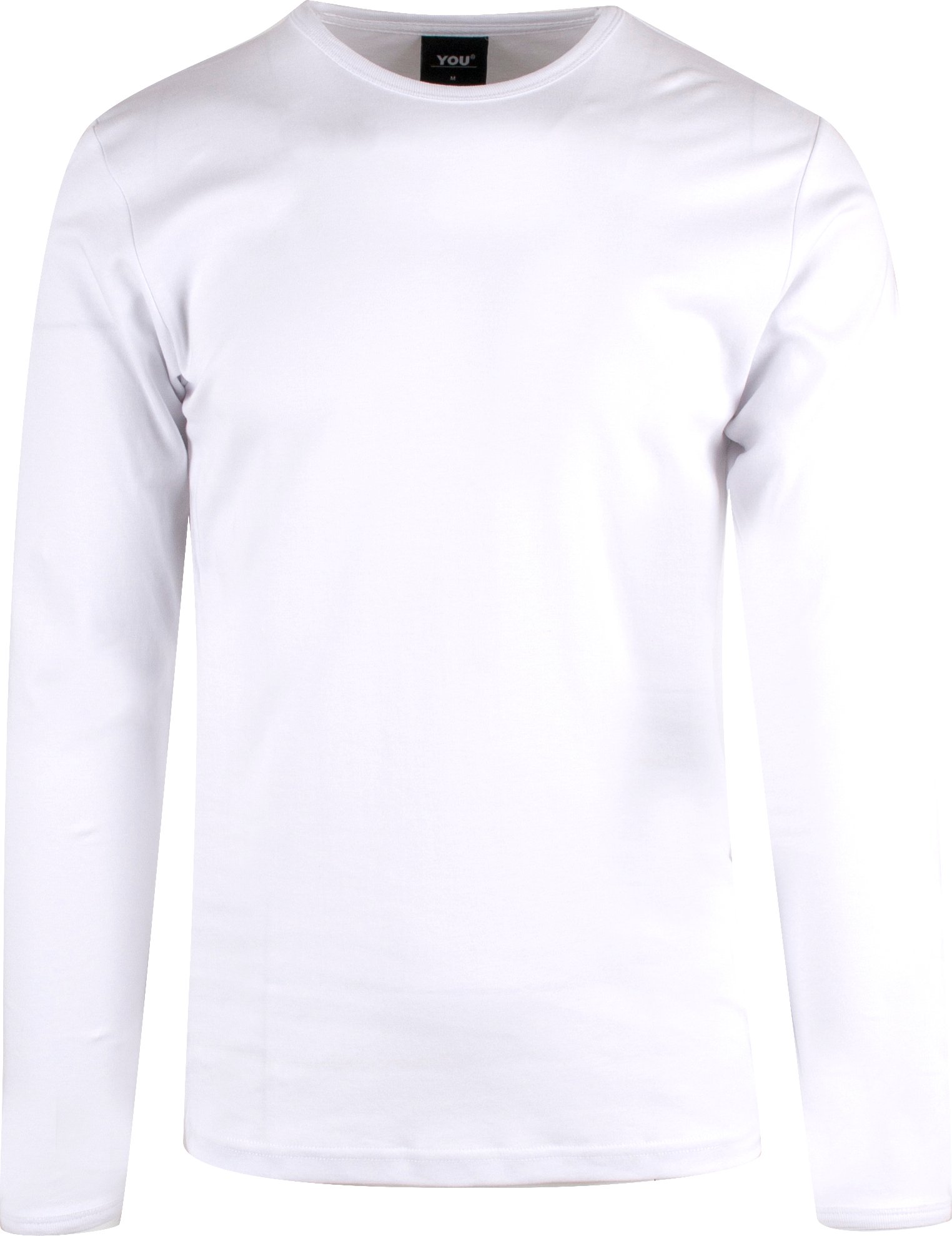 Hovedproduktbilde for Hvit You Gibraltar Langermet T-skjorte