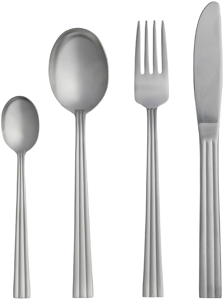 Hovedproduktbilde for Matt stål Gense Thebe 16 deler Bestikksett