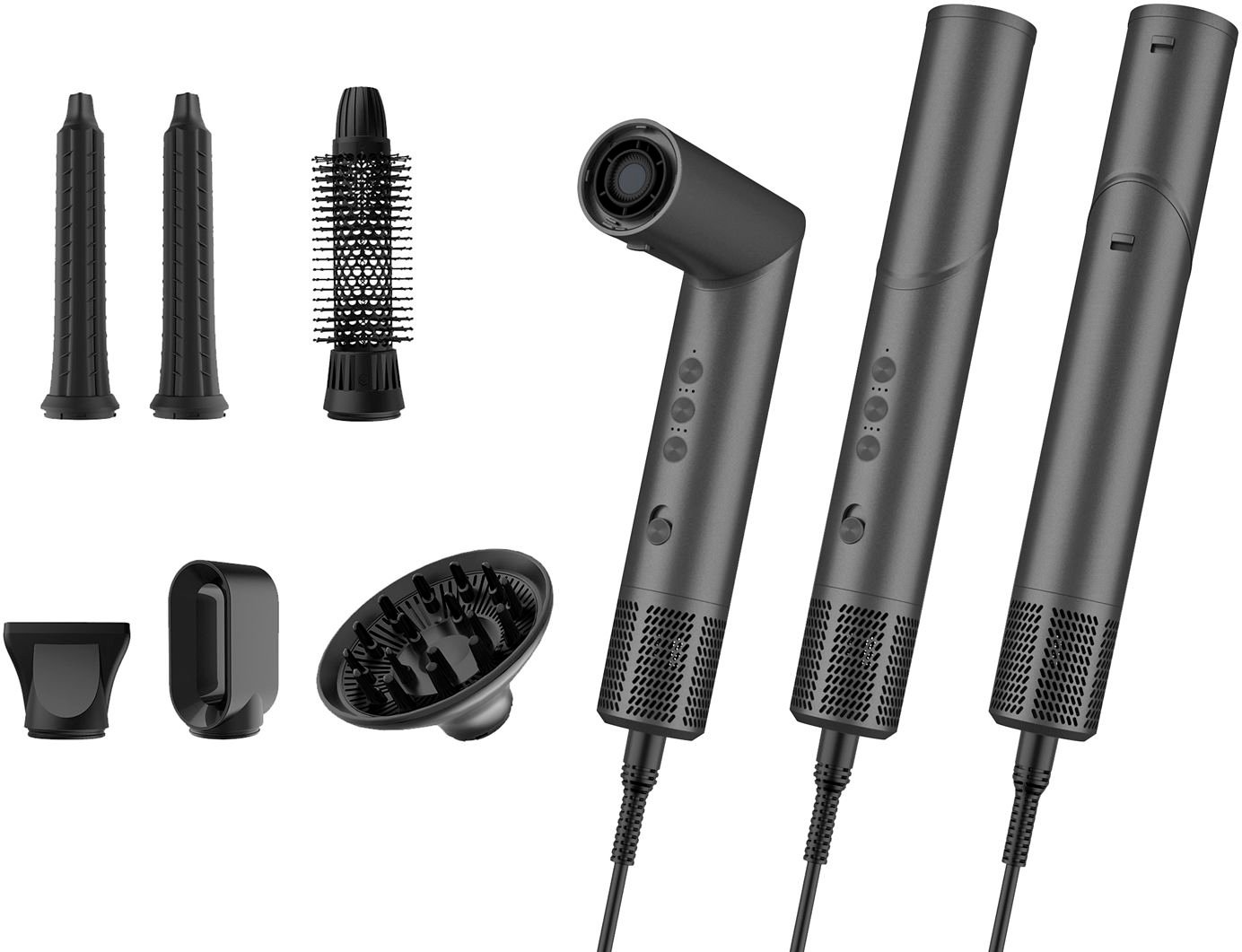 Hovedproduktbilde for Dark Grey Nordic Sense 1500W Airstyler