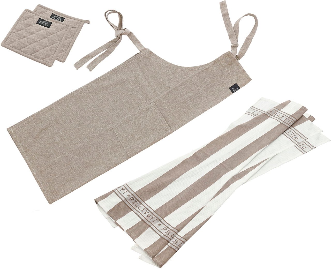 Hovedproduktbilde for Fungi brown Pillivuyt Tekstilsett Recycle 5 deler