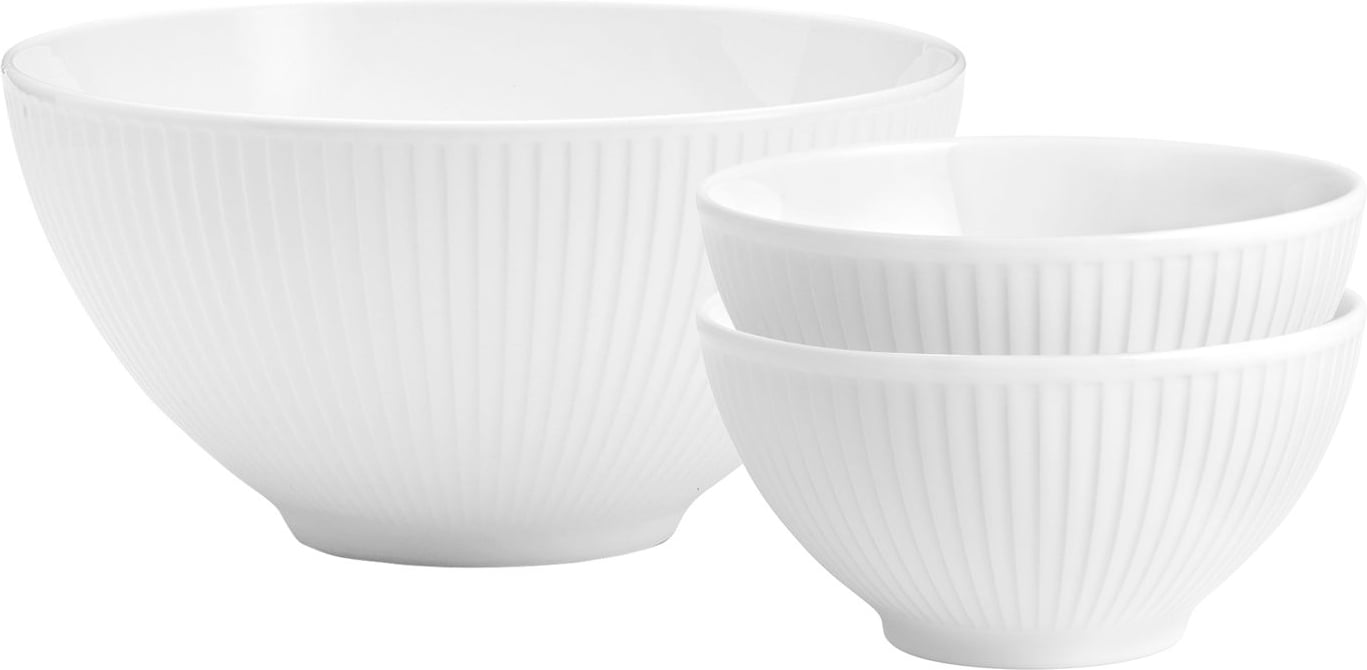 Hovedproduktbilde for Hvit Pillivuyt Plissé Bollesett